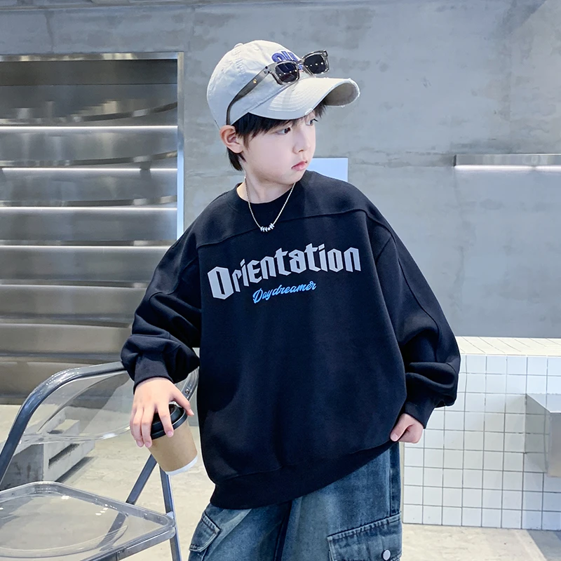 男童卫衣春秋款2025新款儿童秋装上衣打底衫大男孩秋季韩版宽松潮