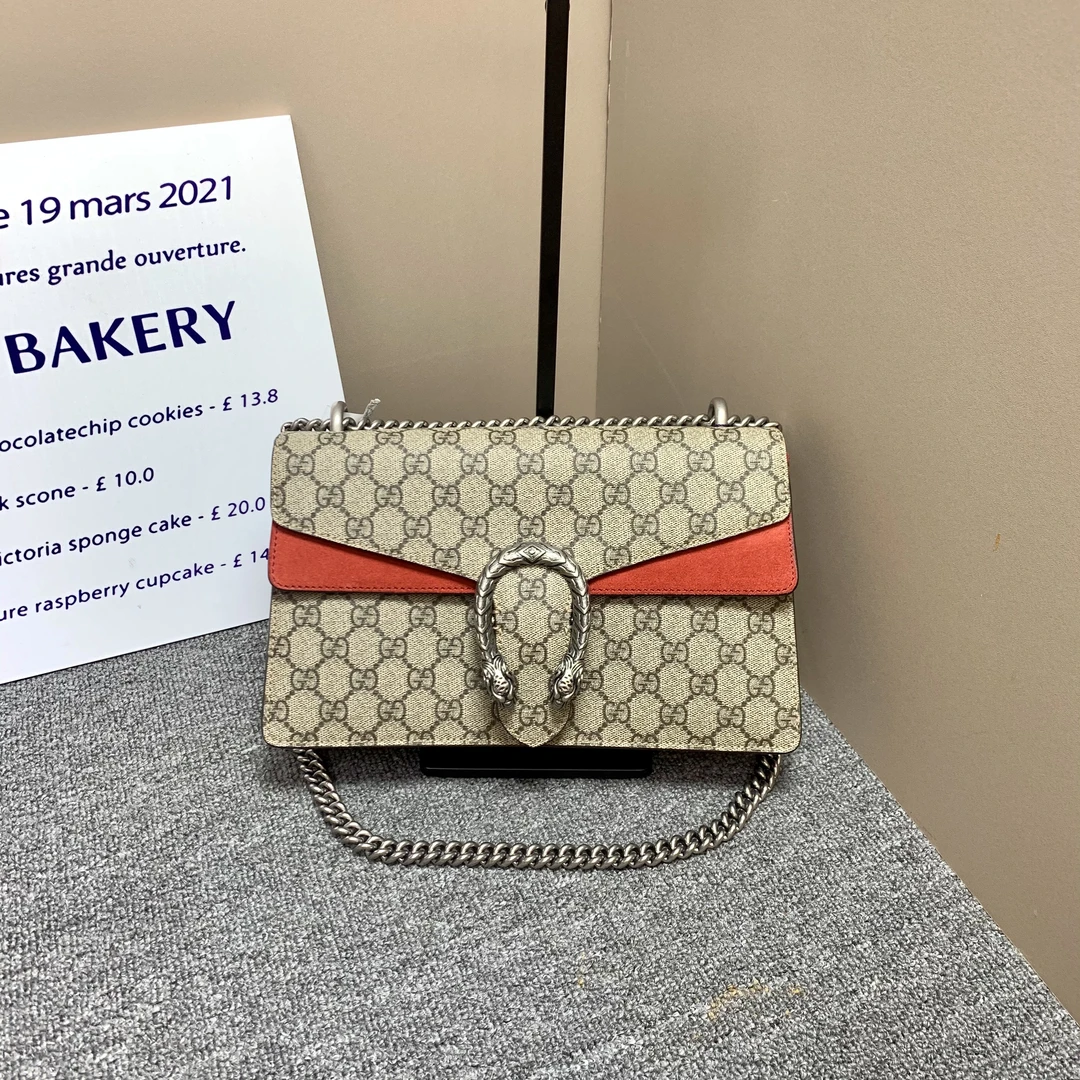 95新 GUCCI/古驰 小怡中古/GUCCI中号酒神/古驰斜挎包/腋下包