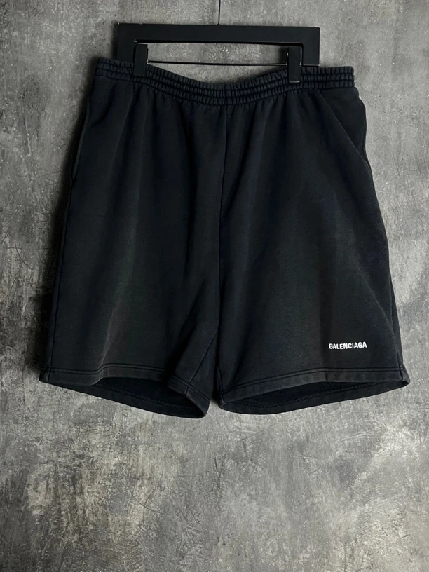 全新未使用 Balenciaga/巴黎世家 M码*1/刺绣LOGO 短裤/01333