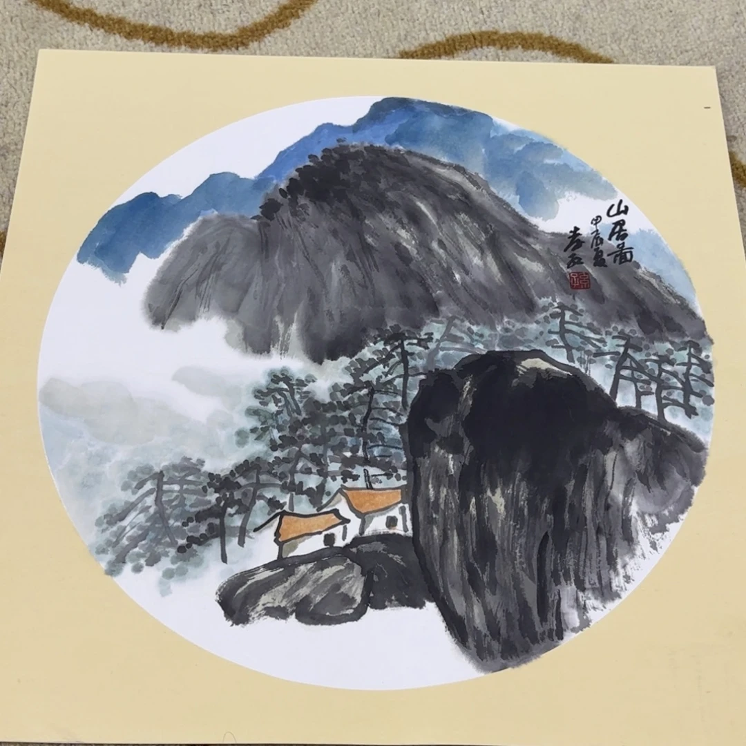 国画38-38卡纸作品艺