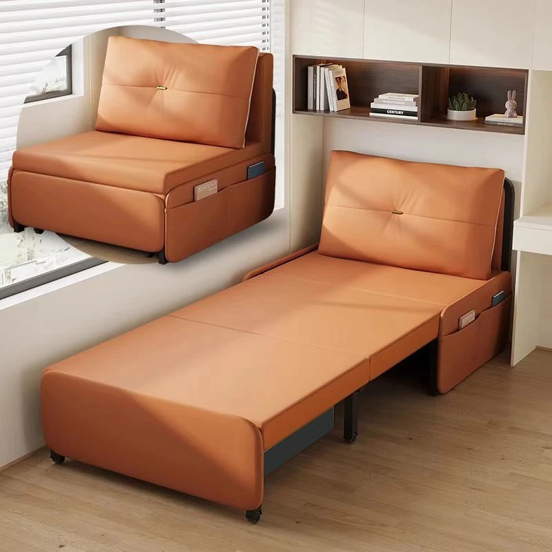 网红单人折叠沙发床两用2025新款阳台多功能床小户型伸缩床书房