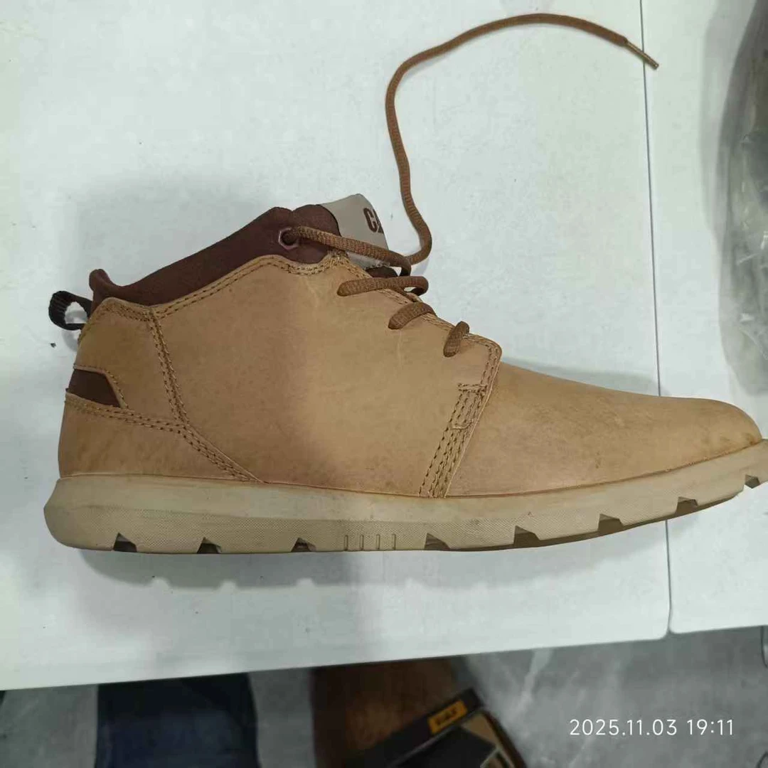 默认瑕疵中低帮休闲皮鞋男户外鞋系带