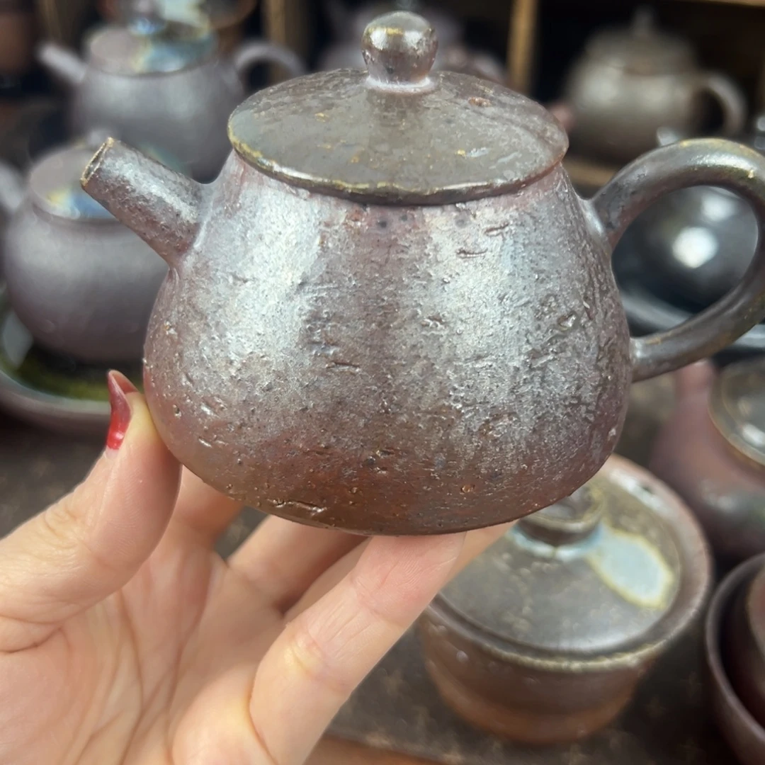 洙***河柴烧柴烧茶器主人壶