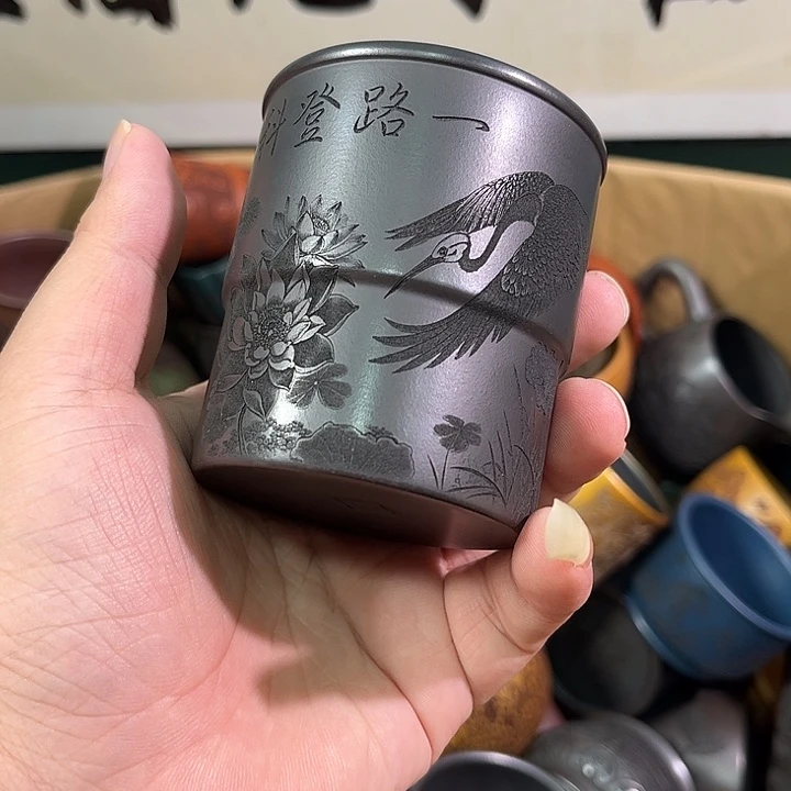 茶杯紫砂全手工紫砂主人杯