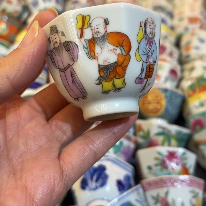 手绘茶杯盖碗陶瓷