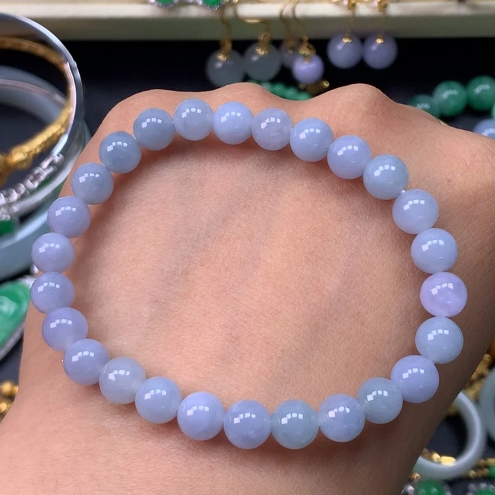 翡翠未镶嵌手链卡6.5