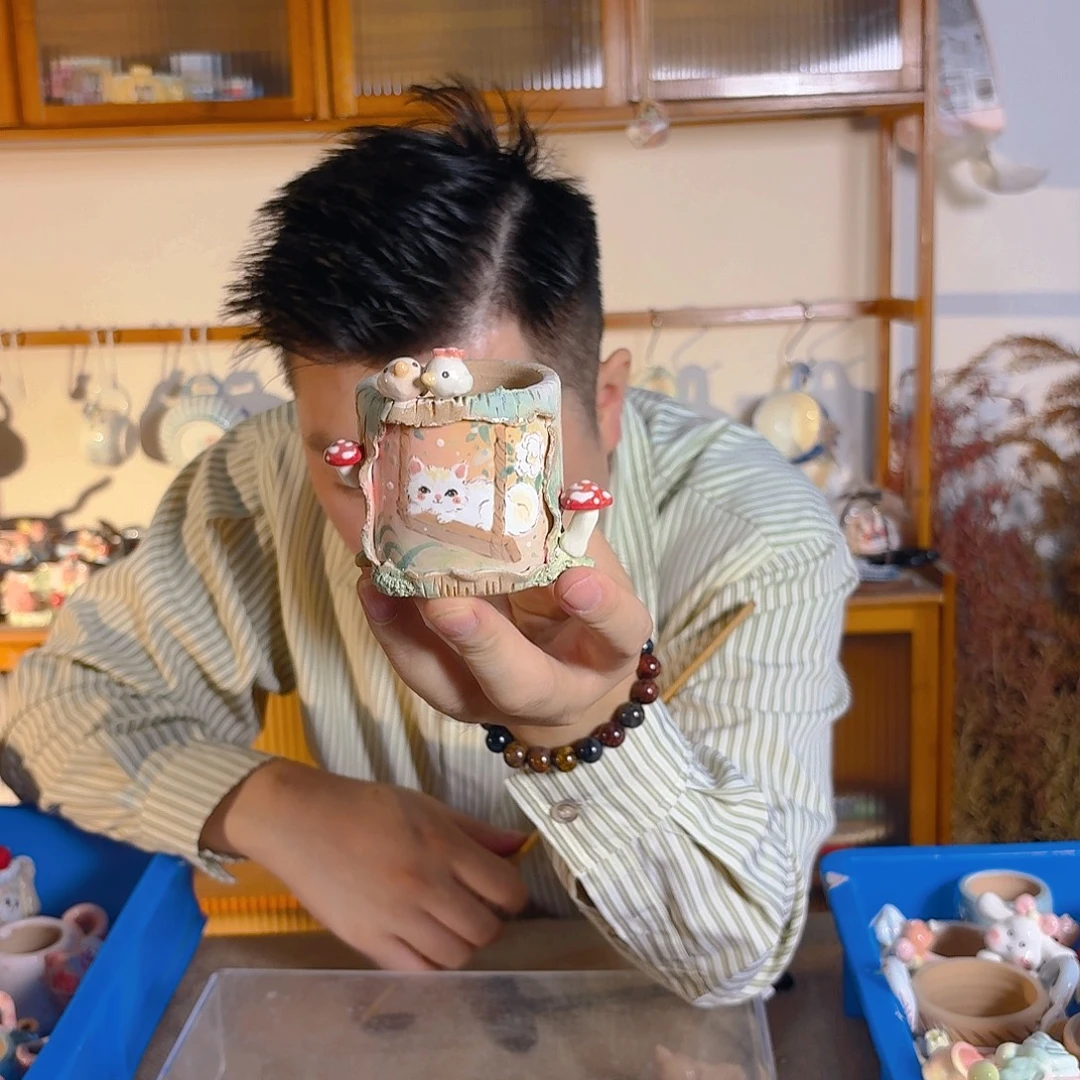 老梧家的手工多肉花盆