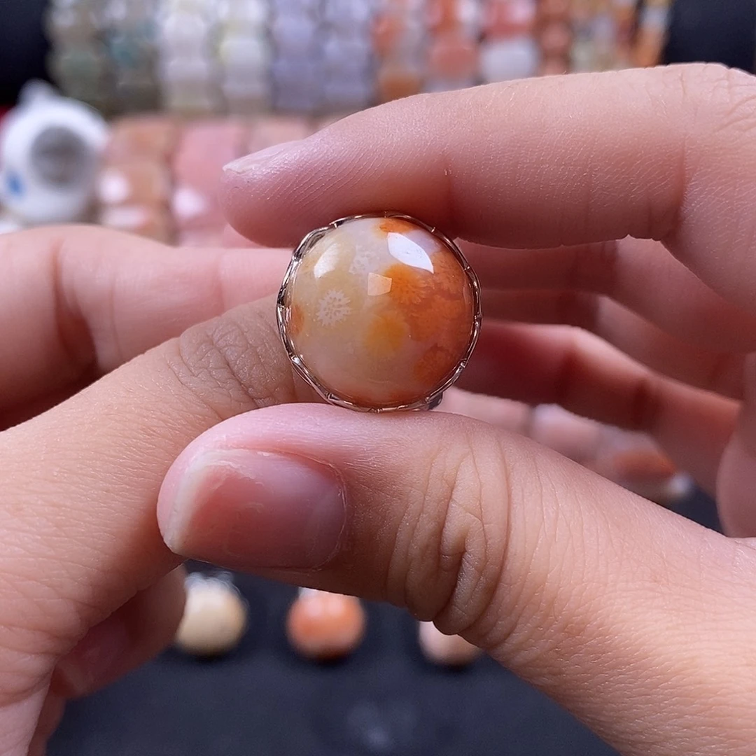 硅化珊瑚（珊瑚玉）未镶嵌珊瑚玉49