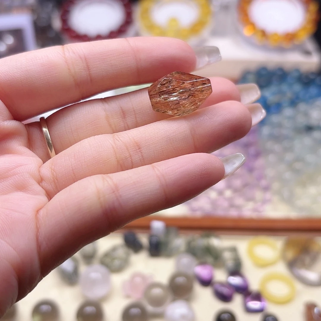 水晶手链未镶嵌黑金超七