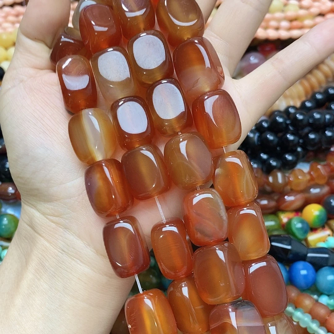未镶嵌玛瑙/玉髓珠宝半成品玛瑙方块一条