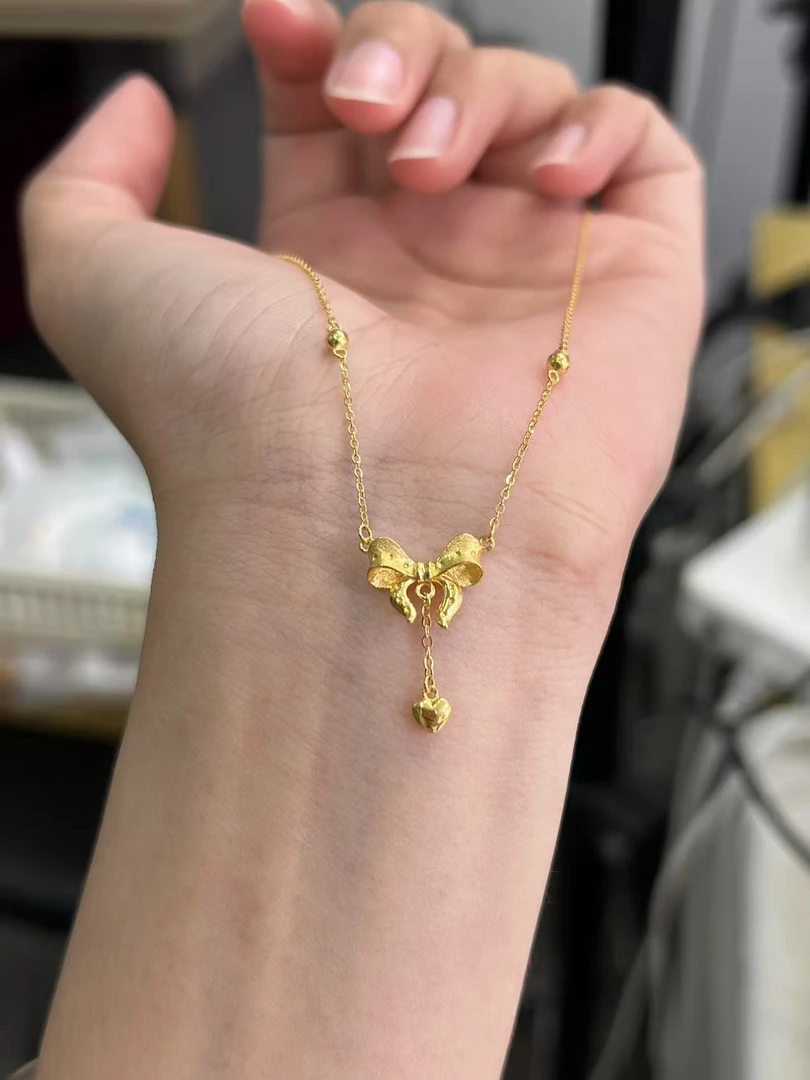 足金999  小版在逃公主套链