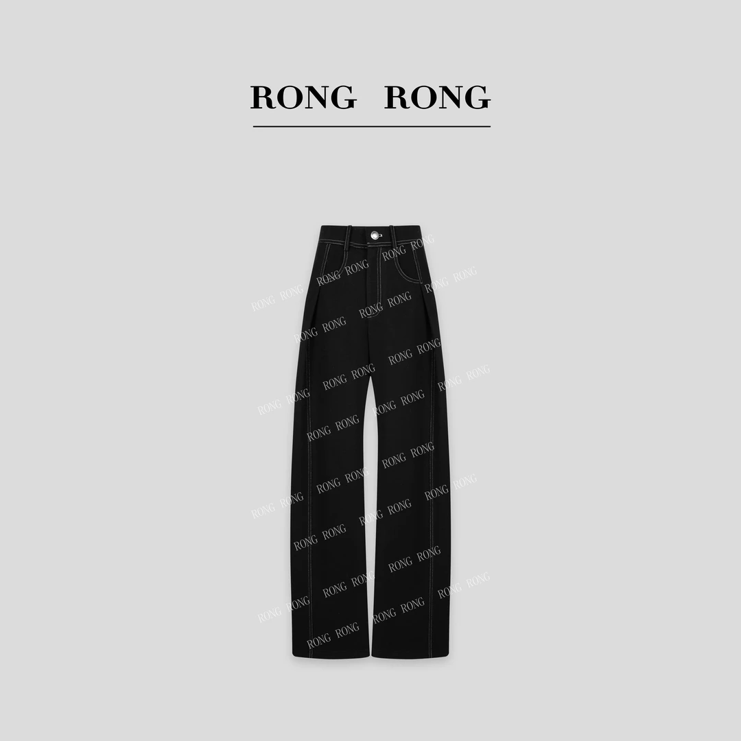 溶溶【潮流先行者】RONGRONG 时尚原创抓毛绒牛仔裤C-S209817-10.25