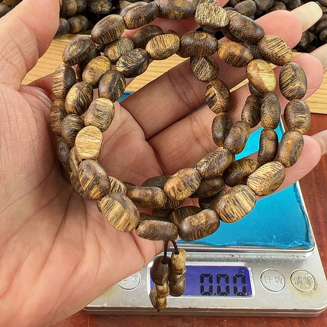 沉香碎屑沉香卡7留疤多圈16g白奇