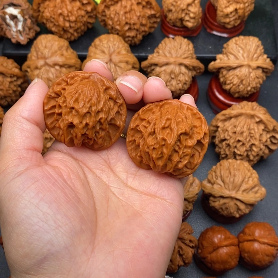 把件文玩核桃40公子帽