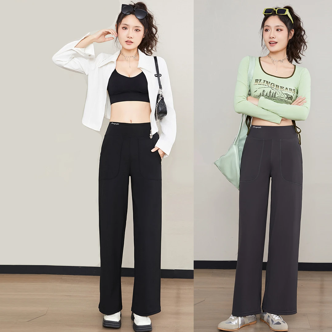 早春新款女式时尚直筒休闲裤2025款