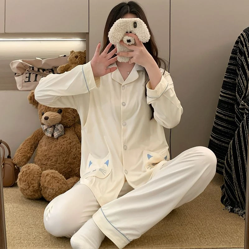 【夏季纯棉】孕妇睡衣月子服待产衣哺乳服简约大方开衫睡衣家居服女