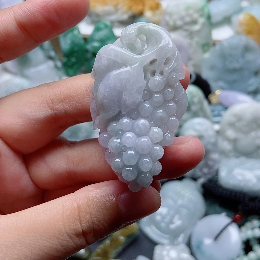 翡翠未镶嵌吊坠(不含链)1