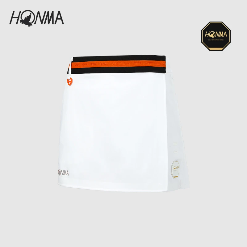 【高端专业高尔夫】HONMA女士短裙防泼水时尚撞色弹力HWKC902R709