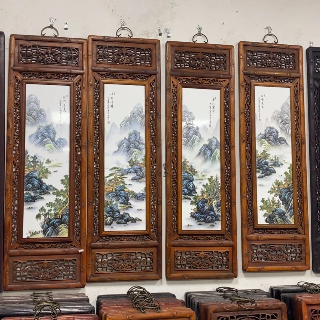 瓷片120*36*4 景德镇瓷板画柴窑烧制