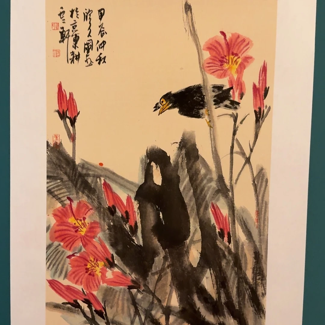 国画单老师作品画作画作