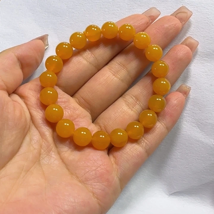 石英质玉（黄龙玉）未镶嵌手镯