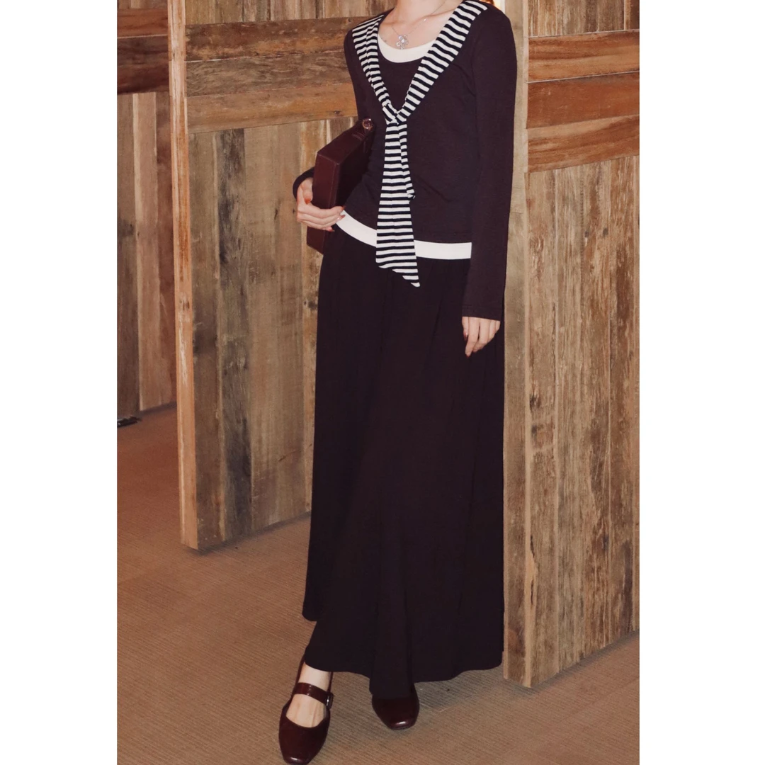 HELAAOMI “无花果上衣”设计感/造型感披肩修身软糯亲肤T恤女