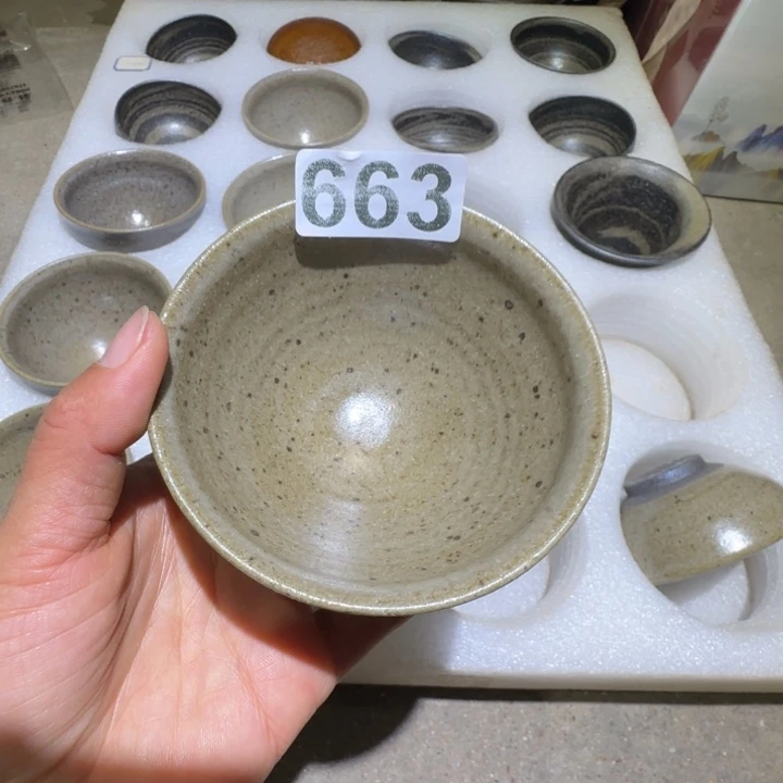 花***歌茶盏福建盏茶器束口