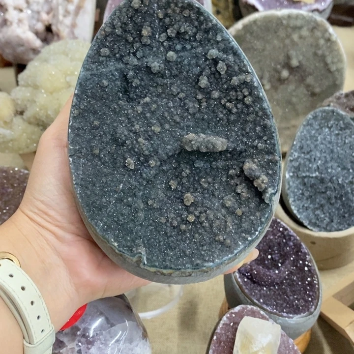 紫晶珠宝半成品未镶嵌