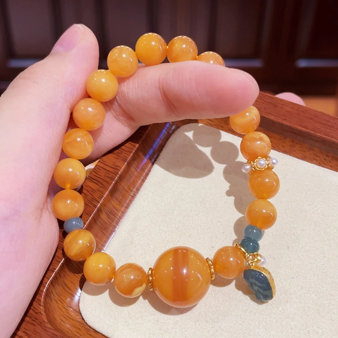 蜜蜡手链未镶嵌手串