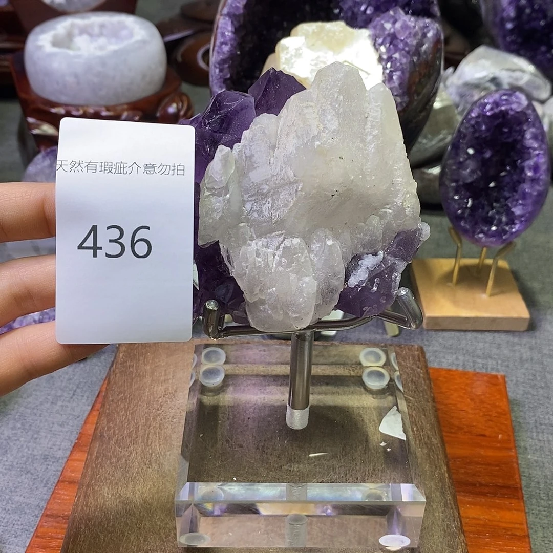 珠宝半成品紫晶未镶嵌