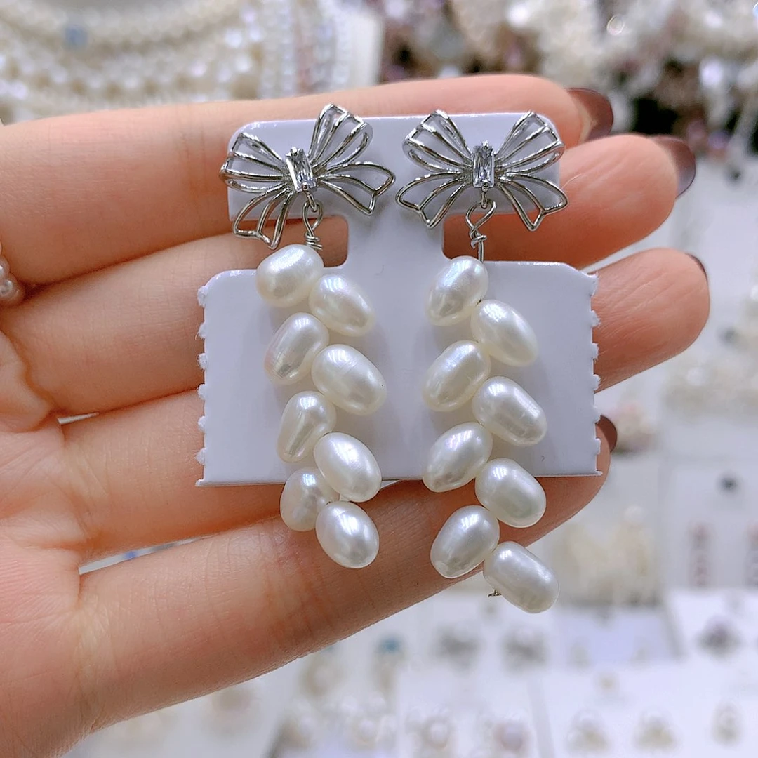 颈饰银S925镶嵌淡水珍珠