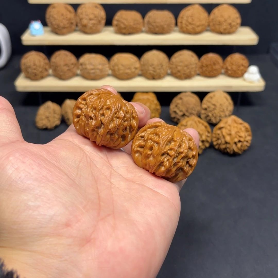 文玩核桃把件39山地磨