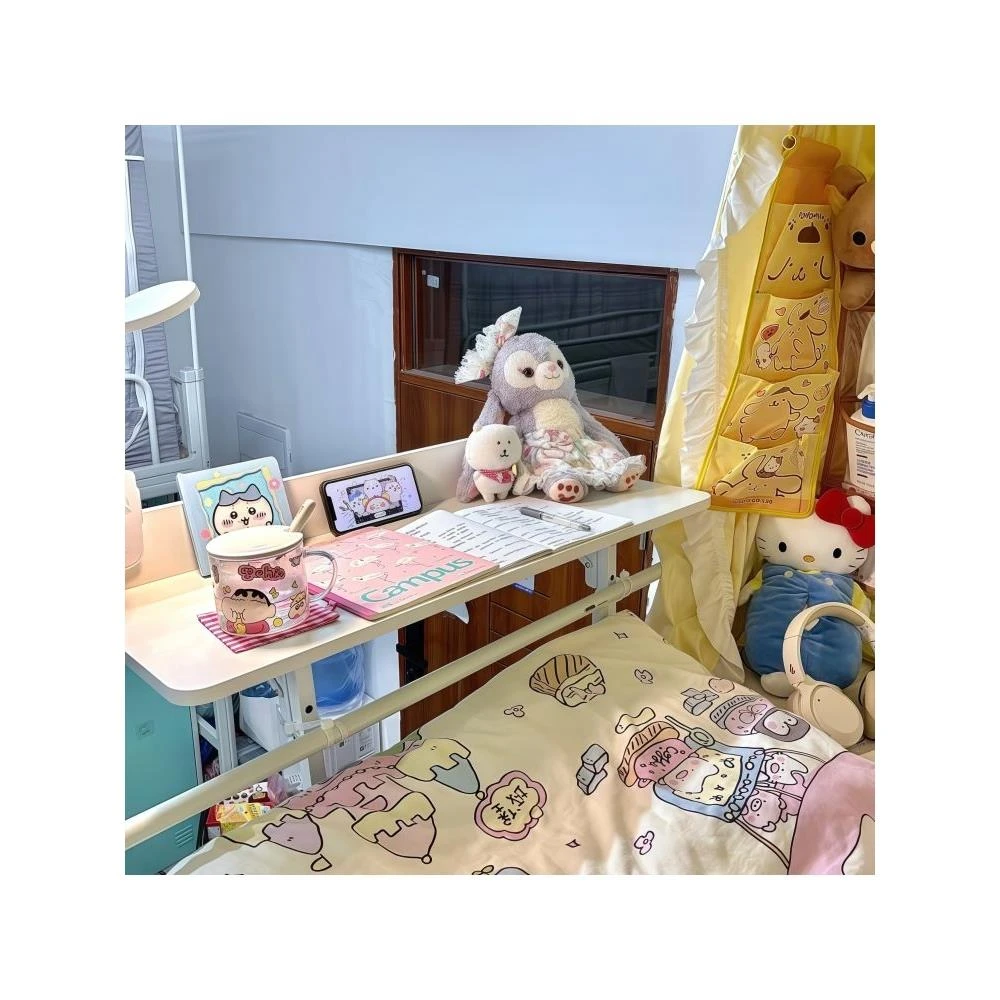 宿舍床上懒人桌悬空书桌全包一体式床帘向外不宿舍床上侧边电脑桌