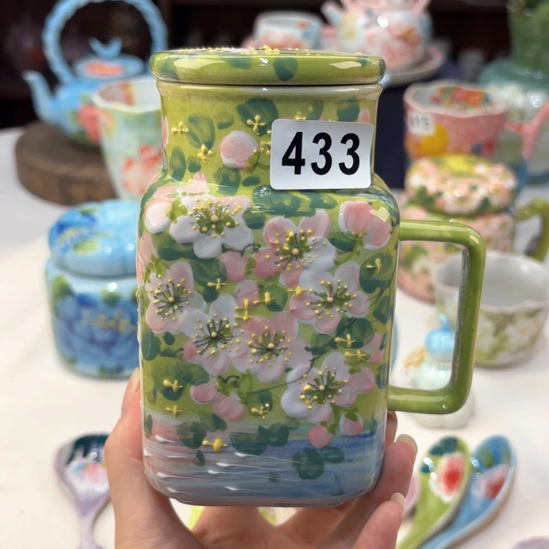 景德镇手绘高温釉下彩陶瓷茶具