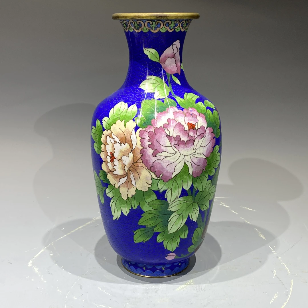 4407 创汇 掐丝珐琅花卉纹瓶