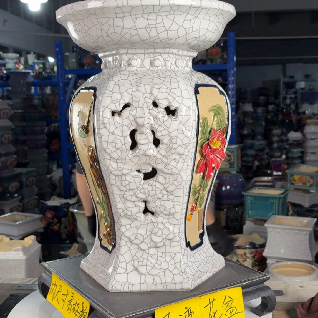 一风堂石湾花盆 面宽30高45编号369