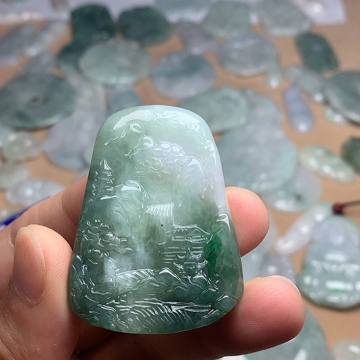 翡翠未镶嵌吊坠(不含链)