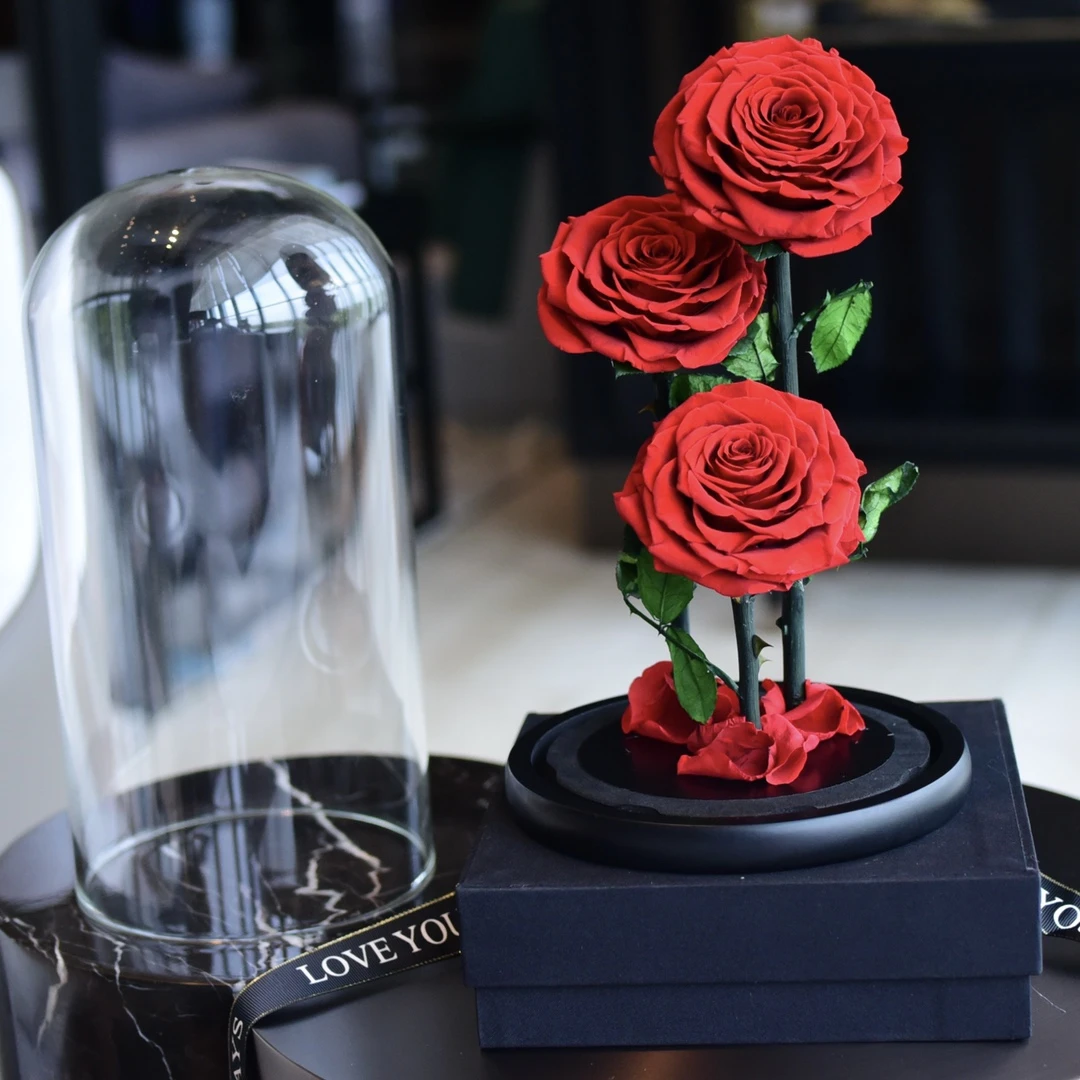 情人节礼物「三生三世」永生花玫瑰真花表白生日礼物送女生创意礼物