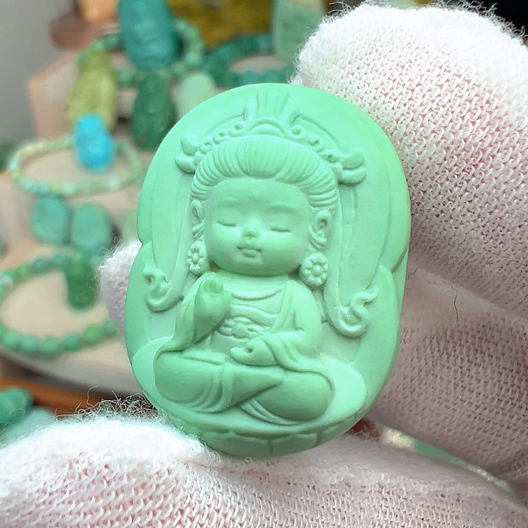 绿松石未镶嵌主播万珍