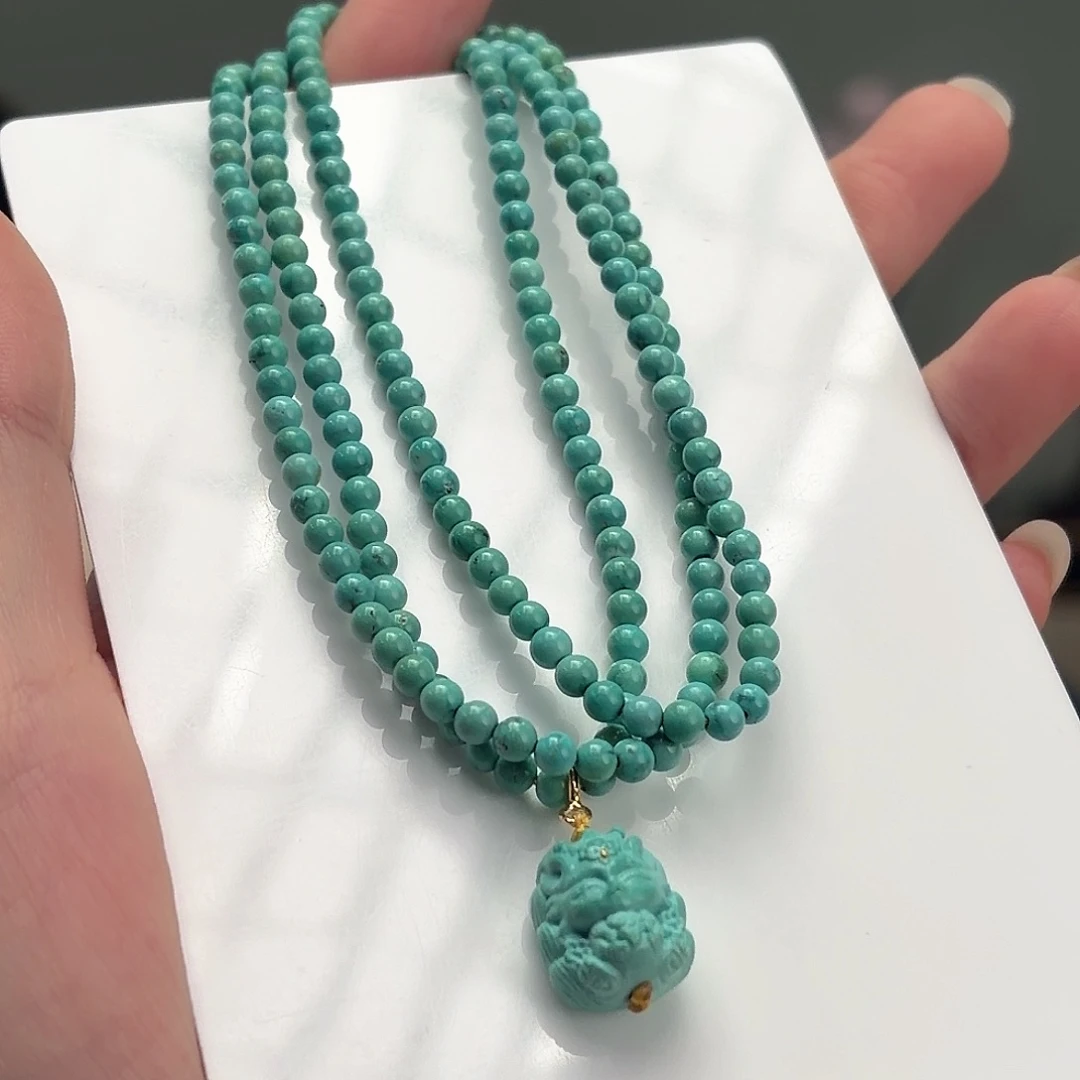 绿松石未镶嵌颈饰