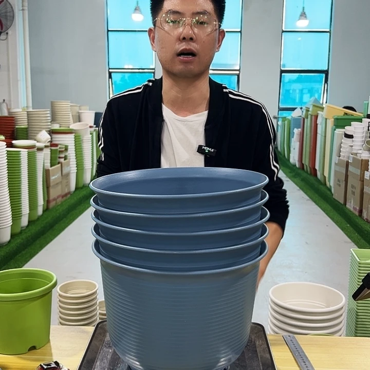 特价矮陶口30高21雾霾蓝5只无托