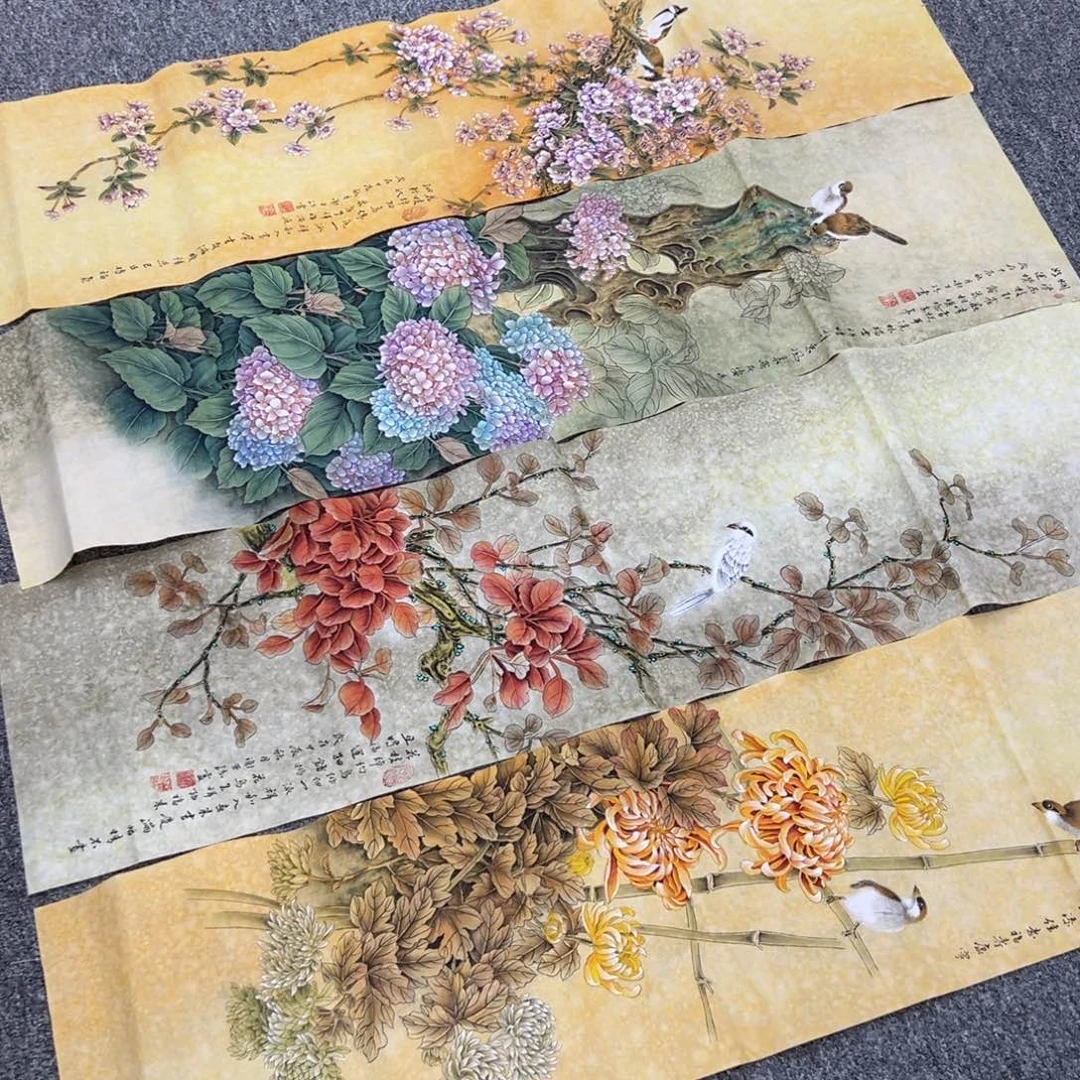 国画纯手绘字画宣纸