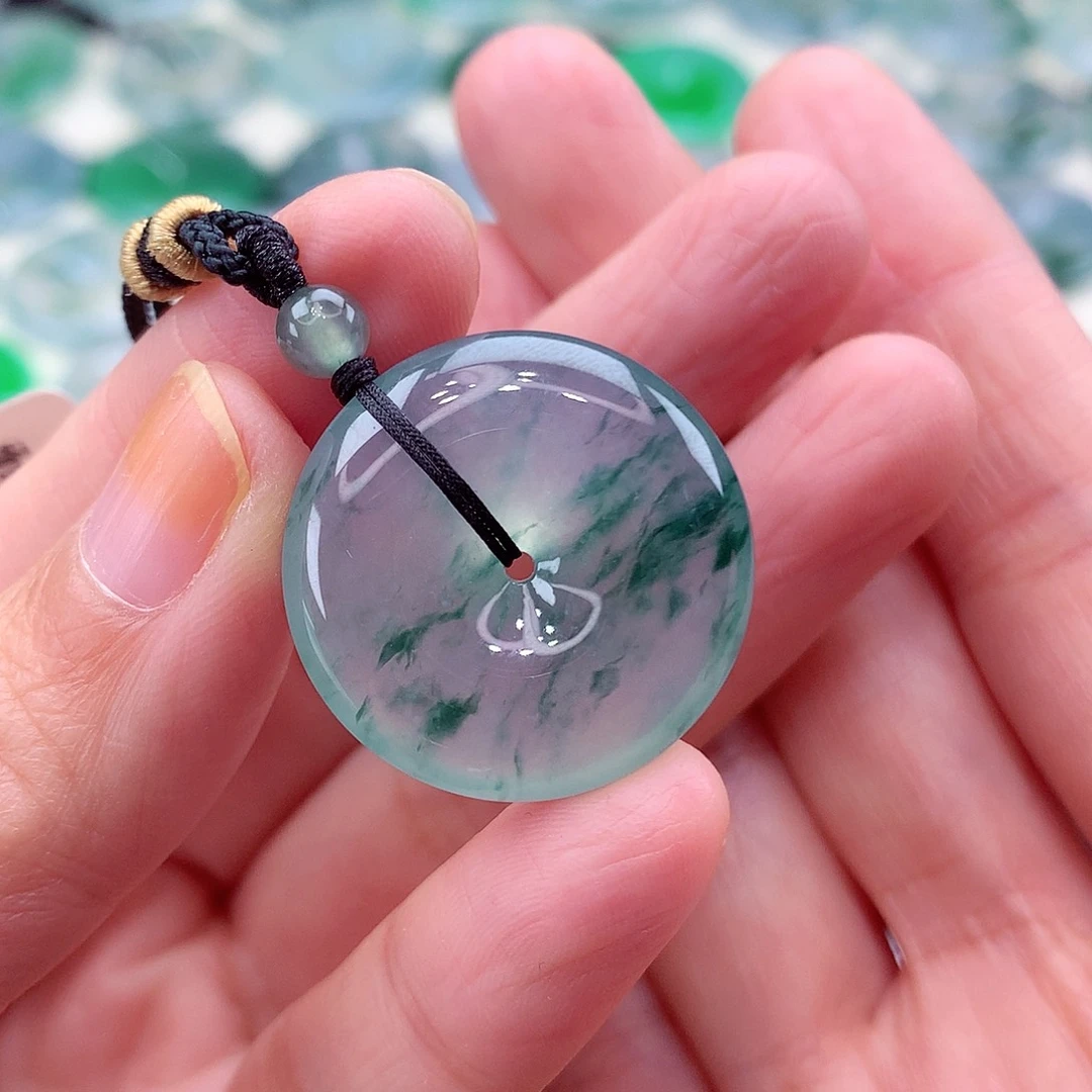 颈饰未镶嵌翡翠梅*编号38-尺寸24/6