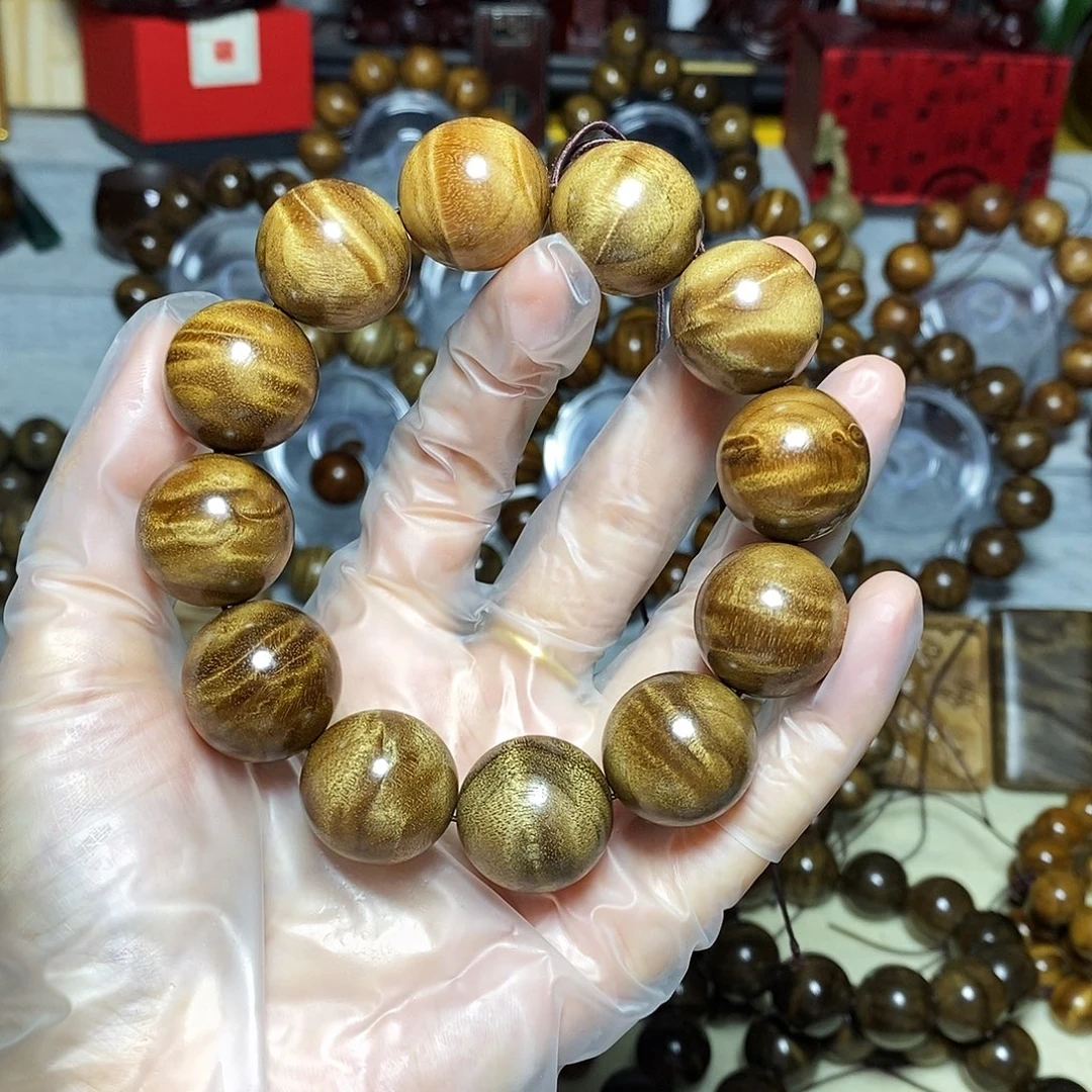 楠木（金丝楠）手串/手链乌金多宝水波