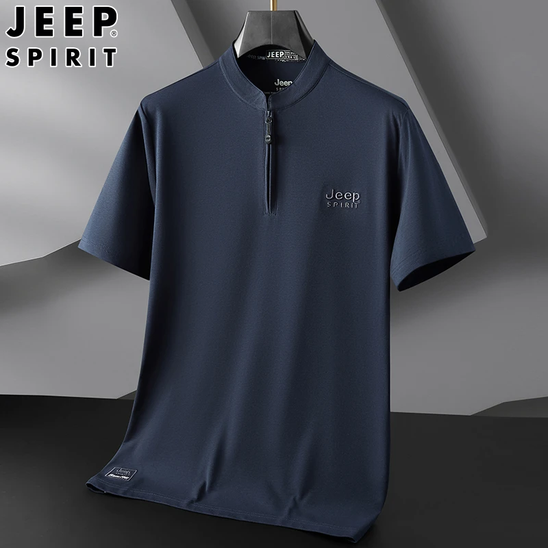 JEEP SPIRIT 吉普夏季新品短袖男士休闲时尚T恤百搭商务风POLO衫
