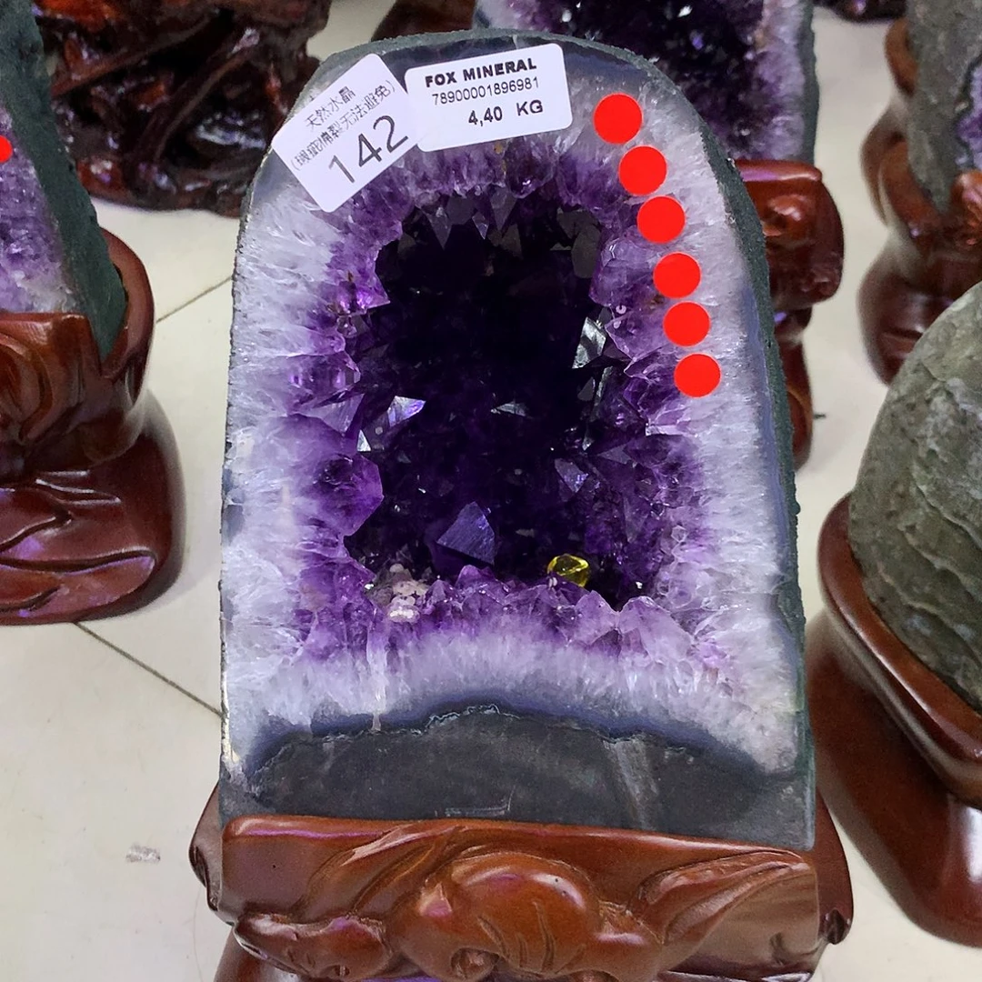 大型摆件（非配饰）未镶嵌水晶朱