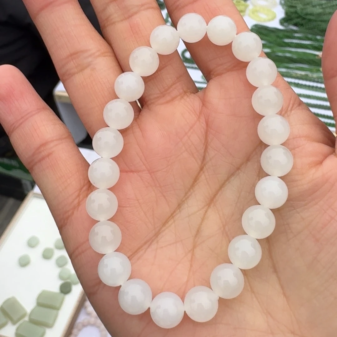 和田玉颈饰未镶嵌卡8白玉弟弟多样性拍一发一