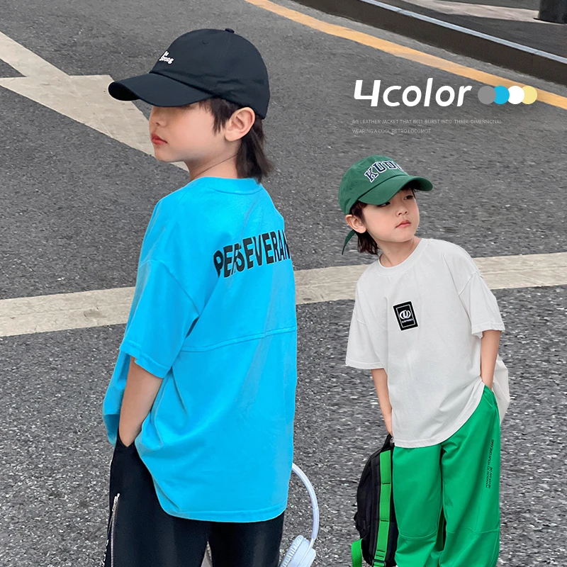 陈大猪男童【穿不腻】设计感英文字母T恤-MCX3316