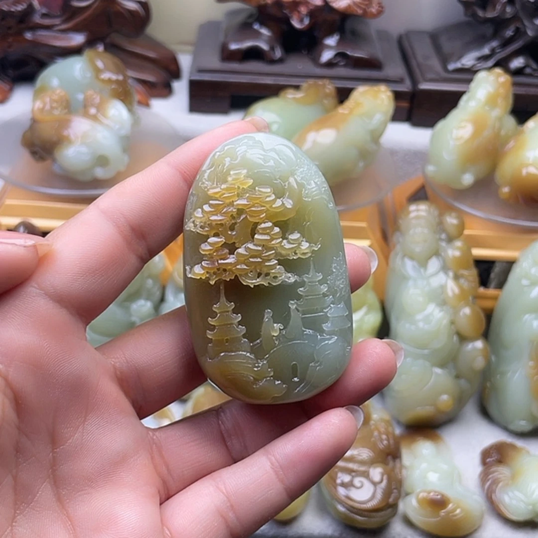 【闪购商品】和田玉未镶嵌挂件烦**吴