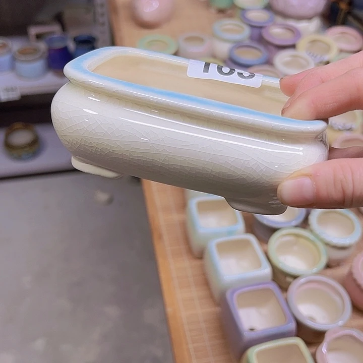 红陶陶瓷花盆当场满12包邮